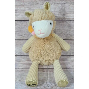 Scentsy Buddy Plush Lovely the Llama Glam Stuffed Animal Cream Gold 13"